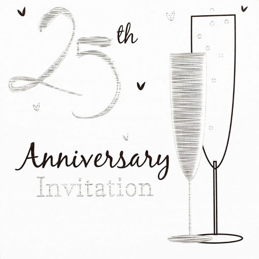 Picture of 25TH ANNIVERSARY INVITATION - 6PK